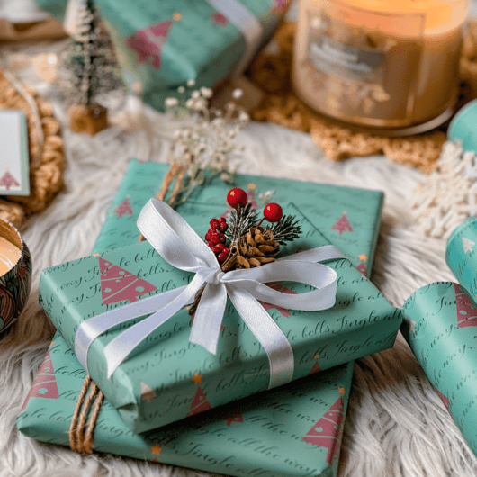 christmas tree gift wrap